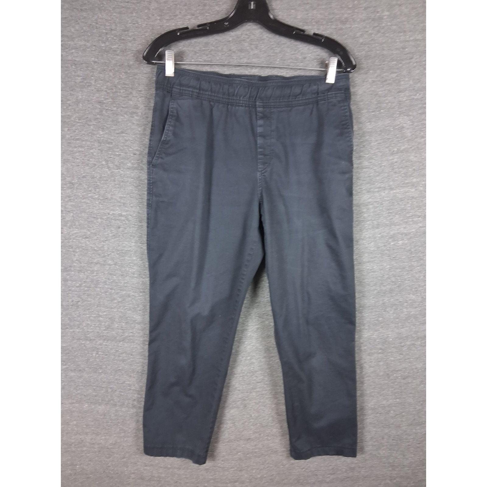 North Face Pants Womens Medium Black Pullon 100% Cotton Canvas Elastic Gorp